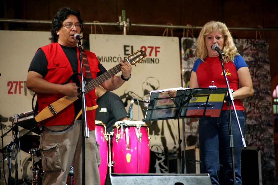Lloviznando Cantos también participó este 26 de febrero de 2010 en evento rememorando el Caracazo en Catia