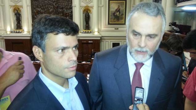 Leopoldo López y Eduardo Gómez Sigala. Créditos:  Peru21