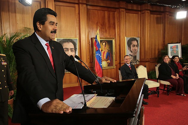 Presidente Maduro este jueves en Caracas. Foto: AVN