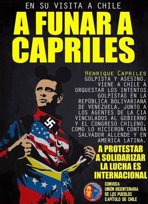 Con este afiche convocaron "a funar" a Capriles. Foto: @emedeche