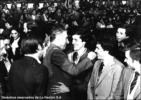 Patricio Melero formó parte de diferentes colectivos juveniles chilenos que apoyaron a Augusto Pinochet