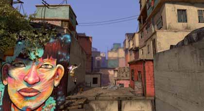 En Papo & Yo, el protagonista interactúa con elementos del barrio