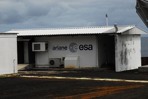 Puesto Ariane de la Agencia Espacial Europa en la isla Ascensión. Foto: LM-D200