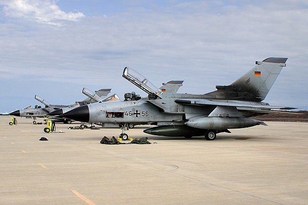 Tornado ECR en la base aérea en la isla Ascensión. Foto: Hanksmith1  en Flickr.