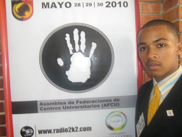 Yeiker Guerra también se reunió con el movimiento Manos Blancas en 2010. Foto de su Facebook