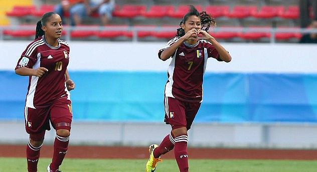 Yosneidy Zambrano celebra el segundo gol. Foto: Getty Images/FIFA