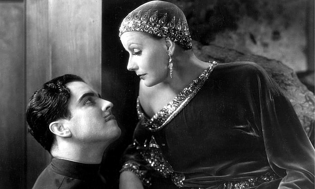 Ramon Navarro and Greta Garbo
