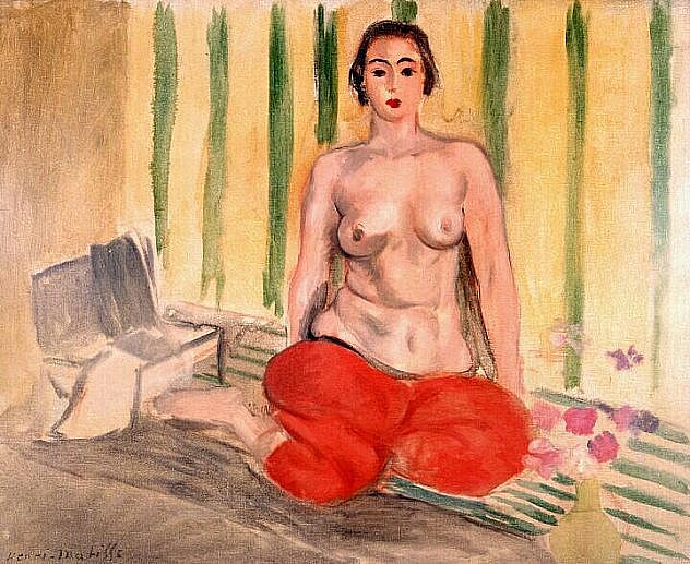 El cuadro "Odalisca con pantalón rojo" de Matisse.