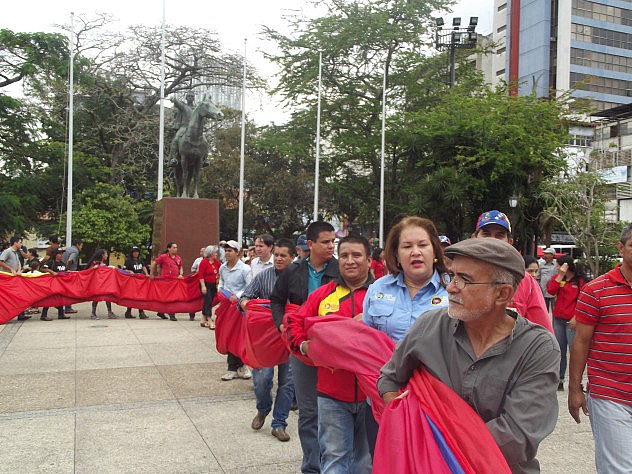 Tachirenses marcharon con la bandera hasta la plaza Bolívar exhibiendo el fruto del trabajo colectivo(1)