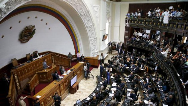 A general view of Venezuela's National Assembly during a session in Caracas, February 4, 2016. Local media report that a draft amnesty law for jailed politicians and activists will be on Thursday's National Assembly agenda. REUTERS/Carlos Garcia Rawlins