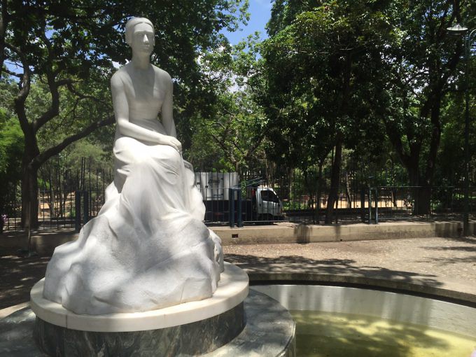 Monumento a Teresa de la Parra en el Parque Los Caobos. Foto: Guillermo Ramos