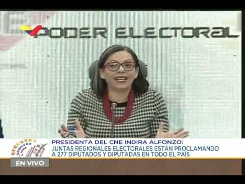 CNE realizó proclamación de diputadas y diputados electos el pasado 6 de diciembre