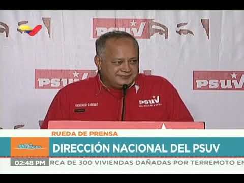 Diosdado Cabello en rueda de prensa del PSUV, 21 enero 2019