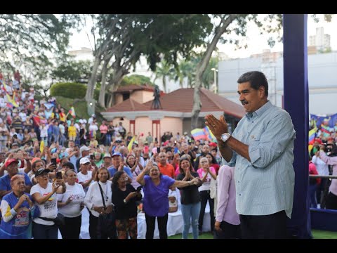 Maduro recibe en Miraflores marcha con adultos mayores, 6 de agosto de 2024