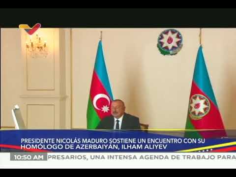 Maduro se reúne con el Presidente de Azerbaiyan, Ilham Aliyev, 17 junio 2022