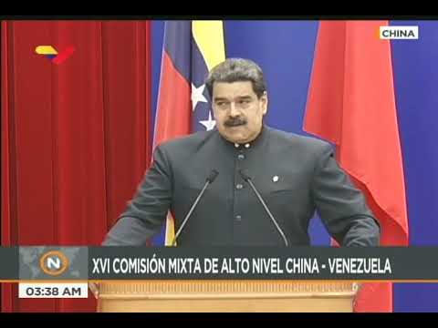 Maduro en China se reúne con la XVI Comisión de Alto Nivel China-Venezuela
