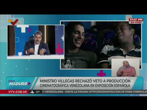 Maduro sobre las películas venezolanas vetadas en España por orden de Isabel Díaz Ayuso