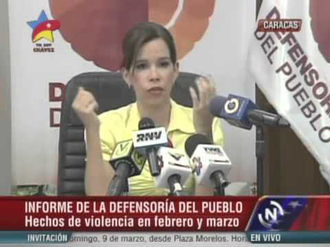Lo que dijo la Defensora del Pueblo venezolana Gabriela Ramírez sobre las torturas