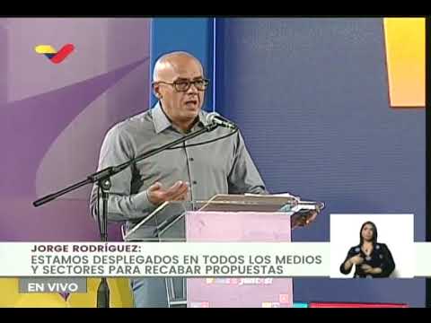 Jorge Rodríguez presenta página web venvamosjuntos.org.ve para recibir propuestas para candidatos