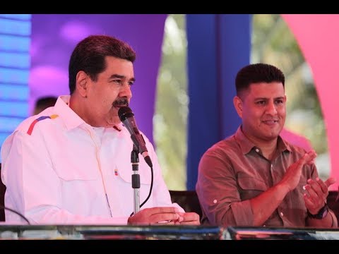 Presidente Maduro recibe la Marcha por el Día de la Juventud en la Plaza Bolívar, 12 Fabrero 2019