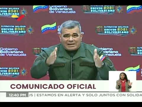 Ministro de Defensa de Venezuela en rueda de prensa sobre grupos irregulares de Colombia en Apure