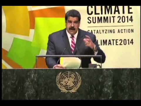 Discurso de Nicolás Maduro ante la ONU, Cumbre ante el Cambio Climático