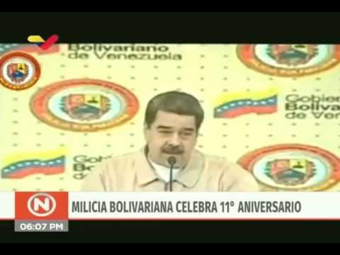 Presidente Nicolás Maduro en Aniversario de la Milicia, 13 de abril de 2020