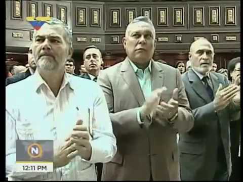 Homenaje de Alí Alejandro Primera en la ANC por el asesinato de Tomás Lucena