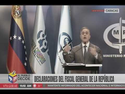 Tarek William Saab informa de 749 detenidos por hechos violentos de este lunes