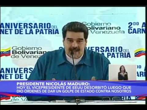 Maduro reacciona tras declaraciones de Mike Pence: ordena revisar relaciones con EEUU