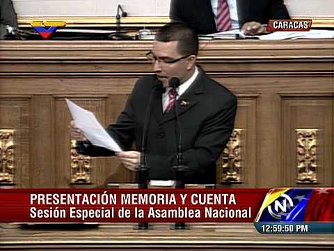 (Completo) Vicepresidente Jorge Arreaza presenta memoria y cuenta de ministros en Asamblea Nacional