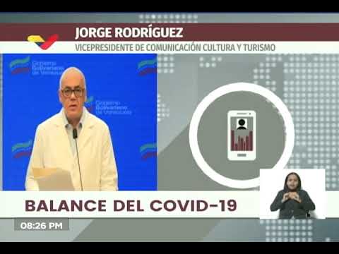 Reporte Coronavirus Venezuela, 12/07/2020: Jorge Rodríguez informa 287 casos y 4 fallecidos