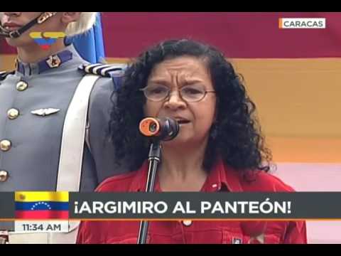 Ministra de Cultura Alejandrina Reyes dedica canción a Argimiro Gabaldón