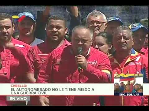 Diosdado Cabello responde a Guaidó: Yo sí le tengo miego a una guerra civil