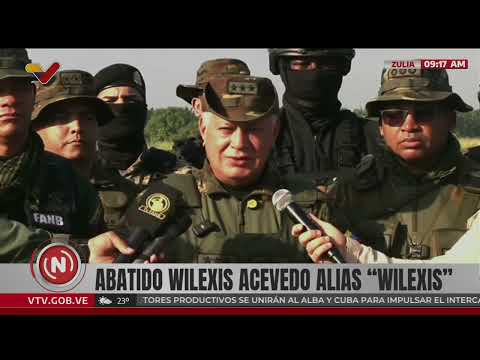 Wilexis Acevedo, alias &quot;Wilexis&quot;, fue abatido por el Cicpc, informa Diosdado Cabello