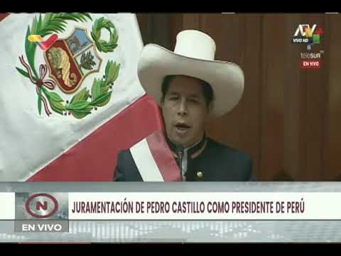 Pedro Castillo toma posesión como Presidente de Perú (Completo, 28 de julio de 2021)