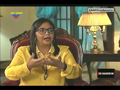 Delcy Rodríguez en programa &quot;Con Amorín&quot;, 29 octubre de 2017