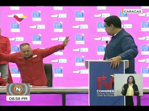 IV Congreso del PSUV: Maduro ratifica a Diosdado Cabello como vicepresidente del Partido