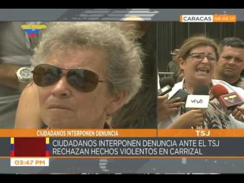 Habitantes de Carrizal denuncian ante el TSJ a alcalde por permitir protestas violentas