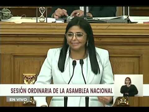 Delcy Rodríguez presentó Presupuesto 2022 ante la Asamblea Nacional este 10 diciembre 2021