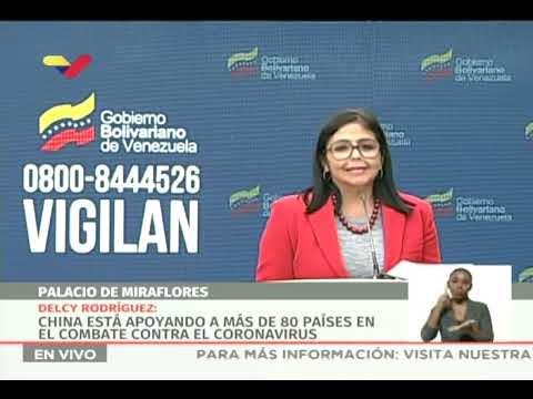 Reporte Coronavirus Venezuela 28/03/2020, Delcy Rodríguez informa de 6 nuevos casos: suman 119