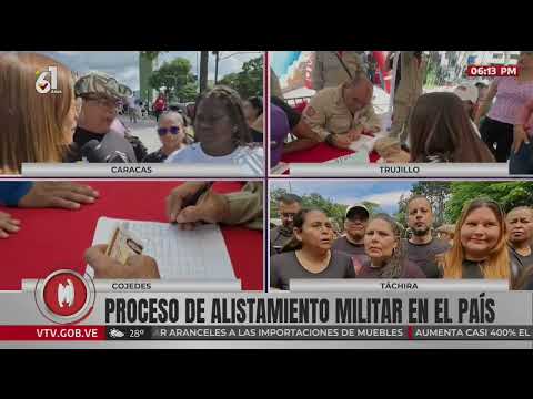 Miles de venezolanos se alistan para defender su Patria: Cobertura de VTV