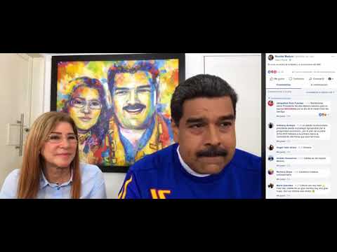 Nicolás Maduro y Cilia Flores en Facebook Live, 13 mayo 2018