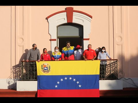 Presidente Maduro conmemora 63 años del 23 de Enero de 1958 desde el Balcón del Pueblo en Miraflores