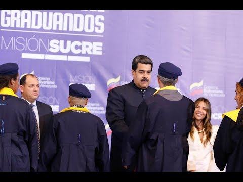 Maduro realiza acto por 500 mil graduados en la Misión Sucre, 11 julio 2018