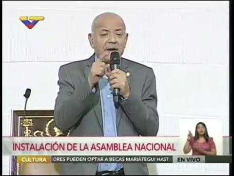 Héctor Agüero, discurso en la Instalación de la Asamblea Nacional 2016
