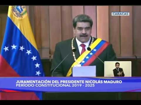 Discurso completo de Nicolás Maduro tras ser juramentado como Presidente 2019-2025