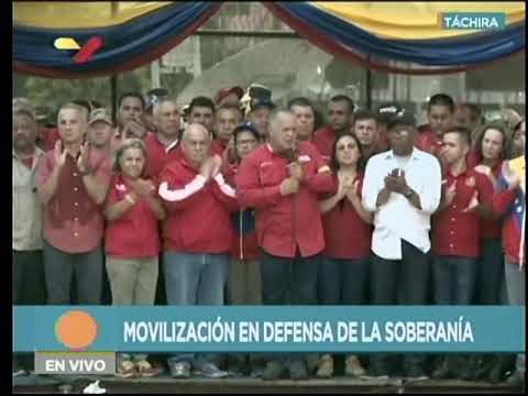 Diosdado Cabello advierte a tachirenses sobre falsos positivos que oposición pueda intentar el 12-F