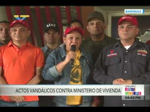 Opositores virulentos causaron daños graves a sede de Misión Vivienda en Barinas