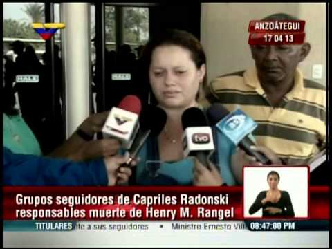 Restos de Henry Rangel, asesinado el lunes por caprilistas, llegan a Anzoátegui